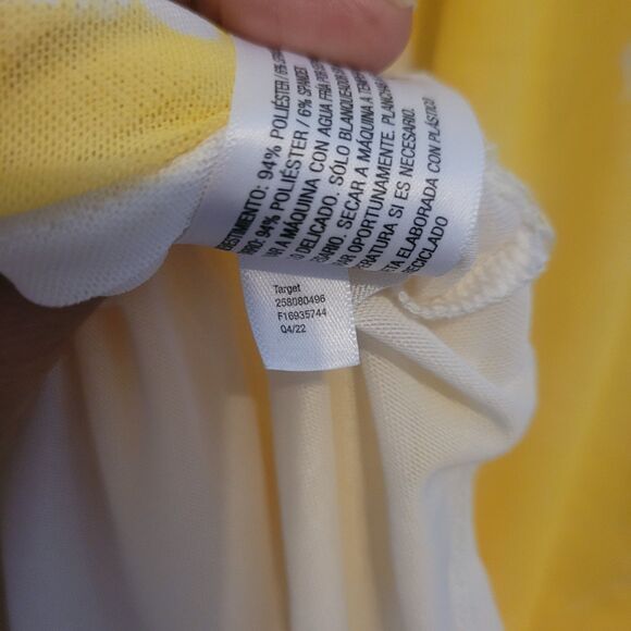 Future Collective x Gabriella Karefa Yellow Floral Print Mesh Midi Dress XXL - Picture 9 of 13